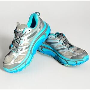 Hoka One One - Mafate Speed - Trail Running Women's 9.5 - Silver Blue VERY NICE